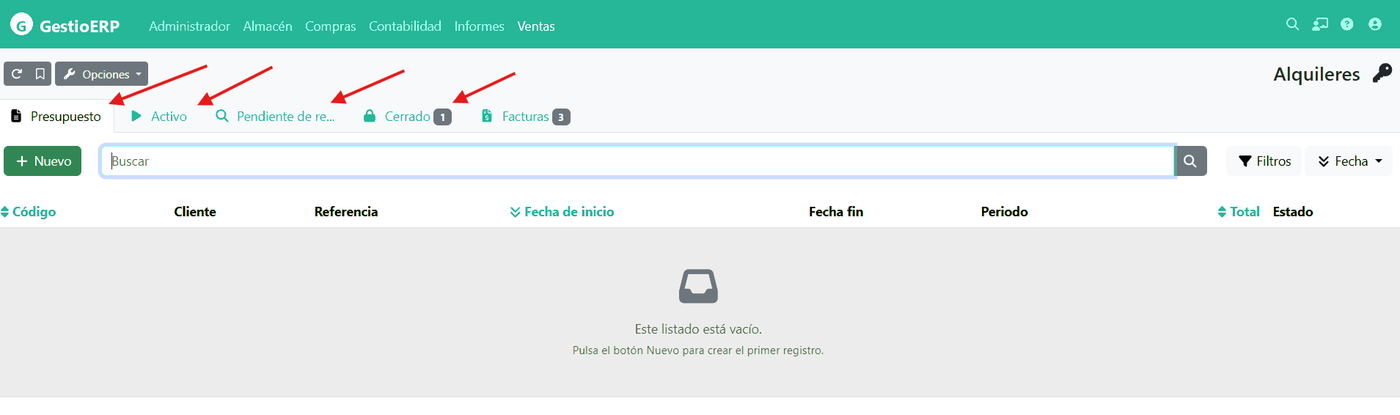Cómo crear un alquiler