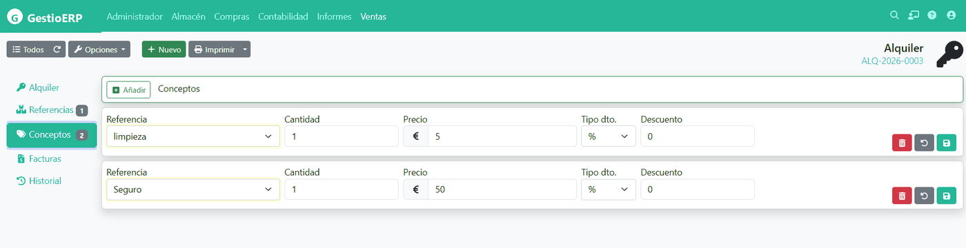 Cómo crear un alquiler