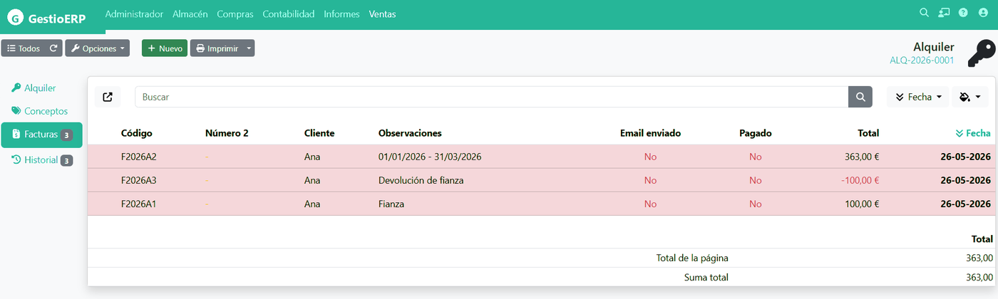 Tipus de facturació