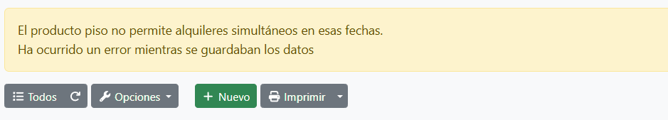 Productos disponibles para alquiler