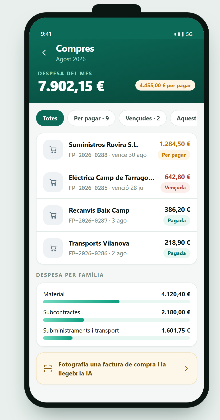Compres a l'app