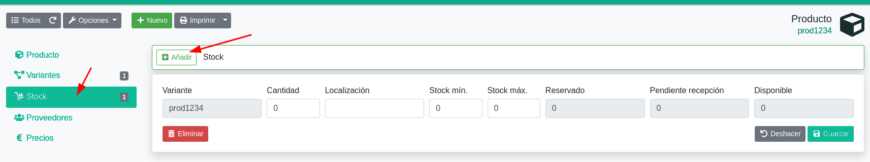 Cómo crear productos