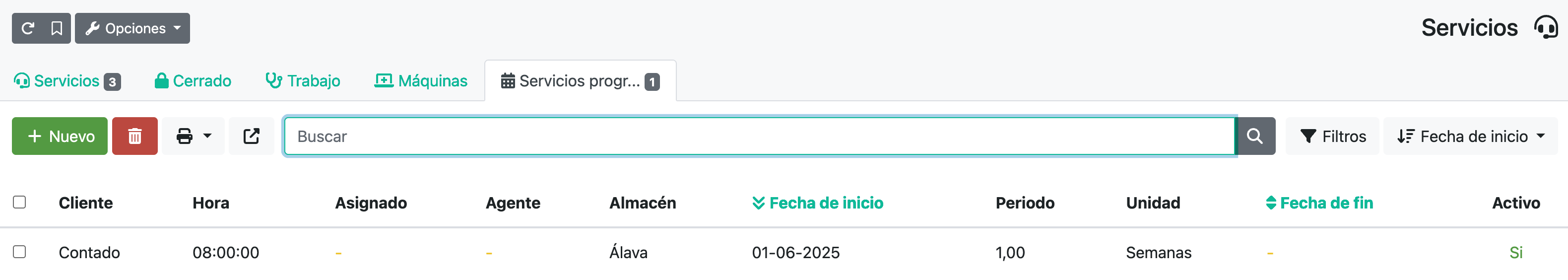 Configurar la recurrència