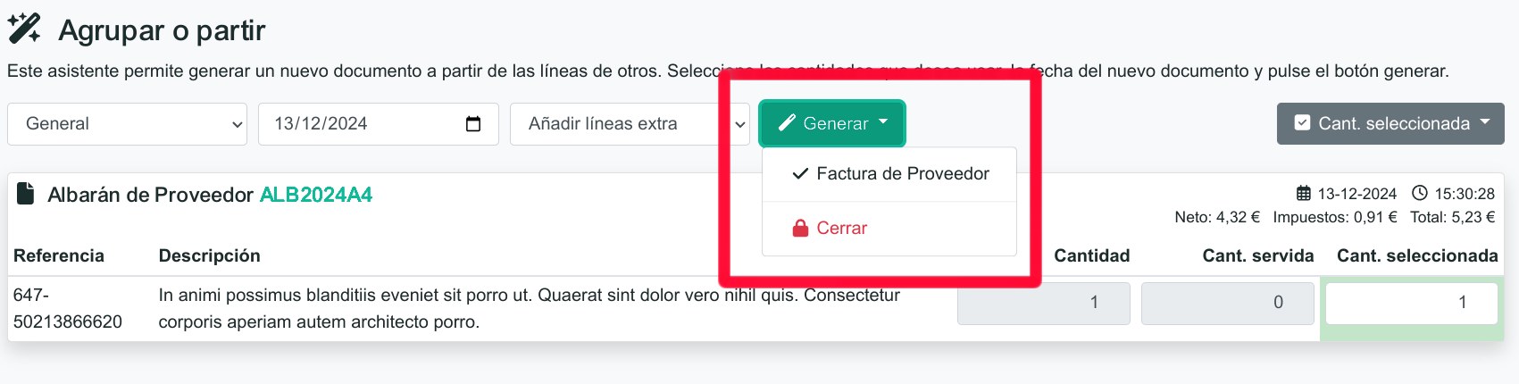 Com registrar un albarà de compra