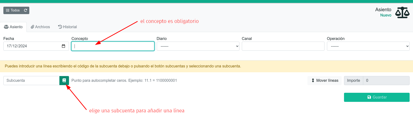 Com fer un assentament comptable
