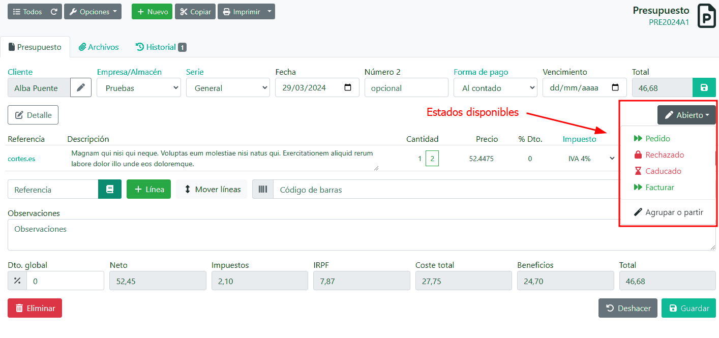 Com fer un pressupost