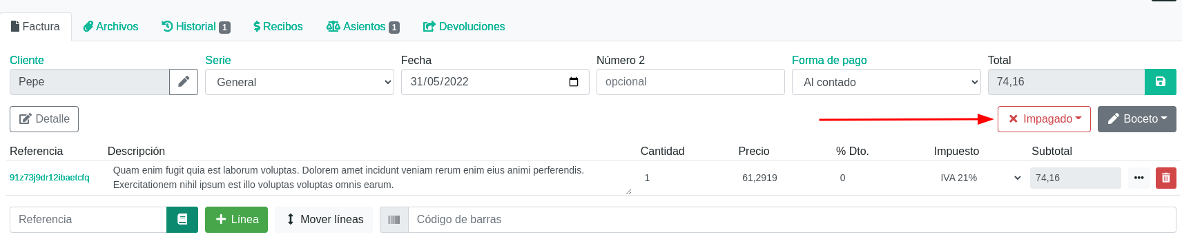 Com registrar una factura de compra