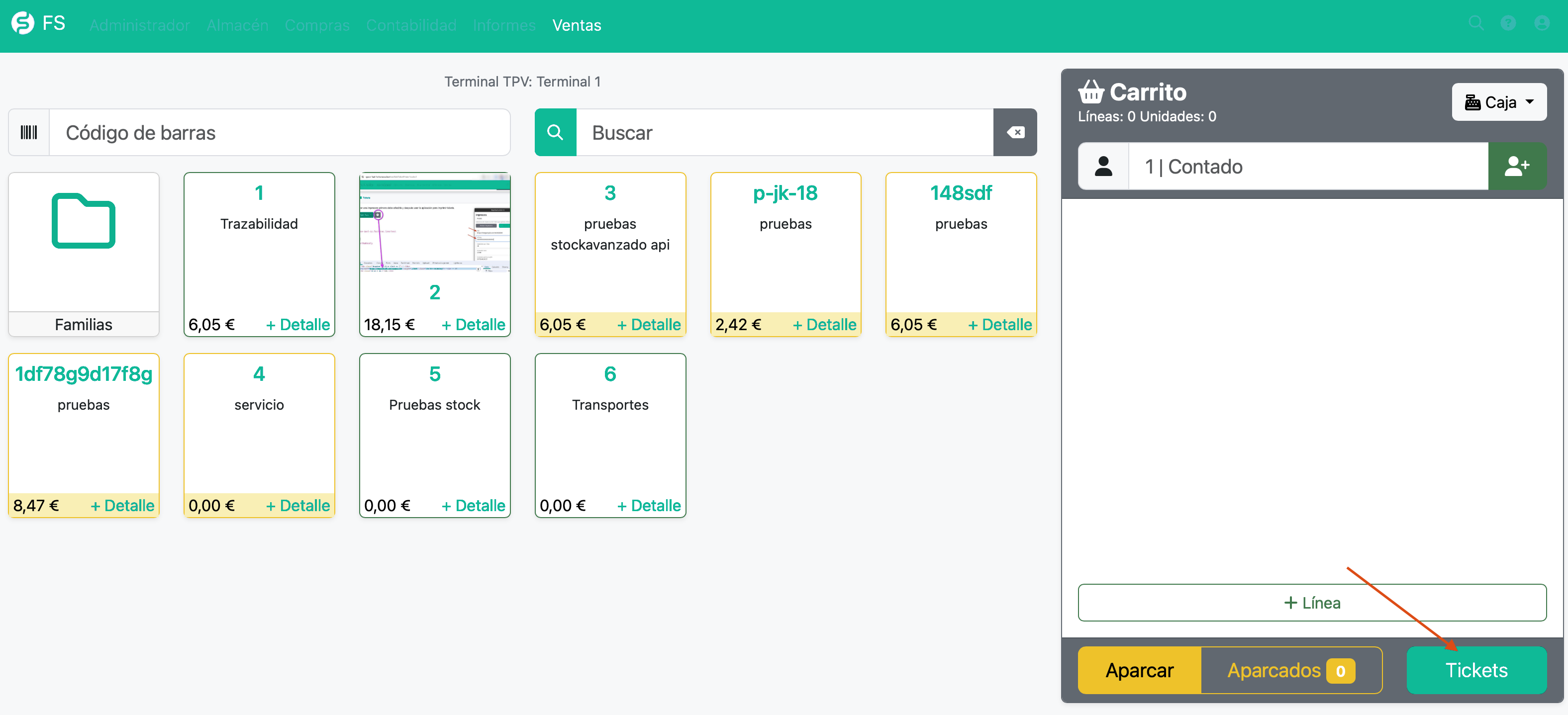 Como pagar documentos desde el TPV