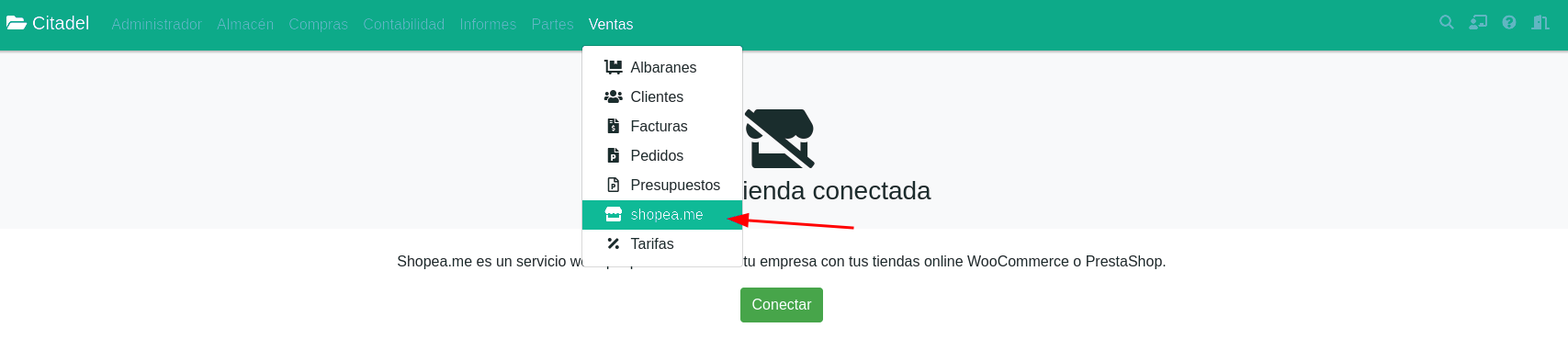 Connectar la botiga