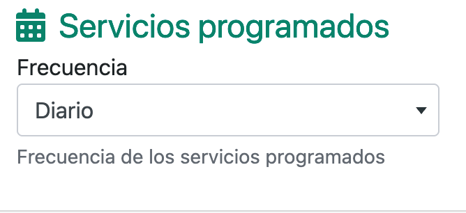 Configurar la recurrència