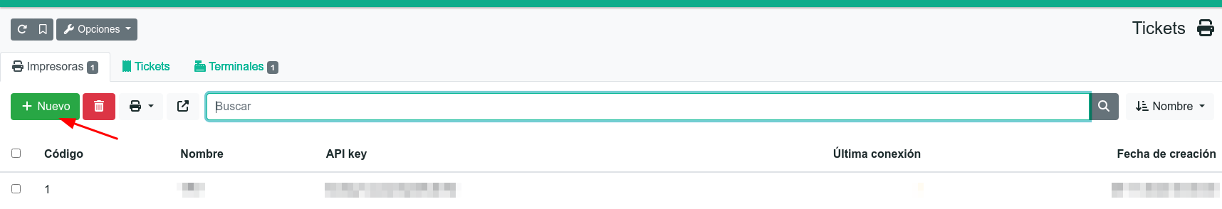 Configurar la impressora de tiquets