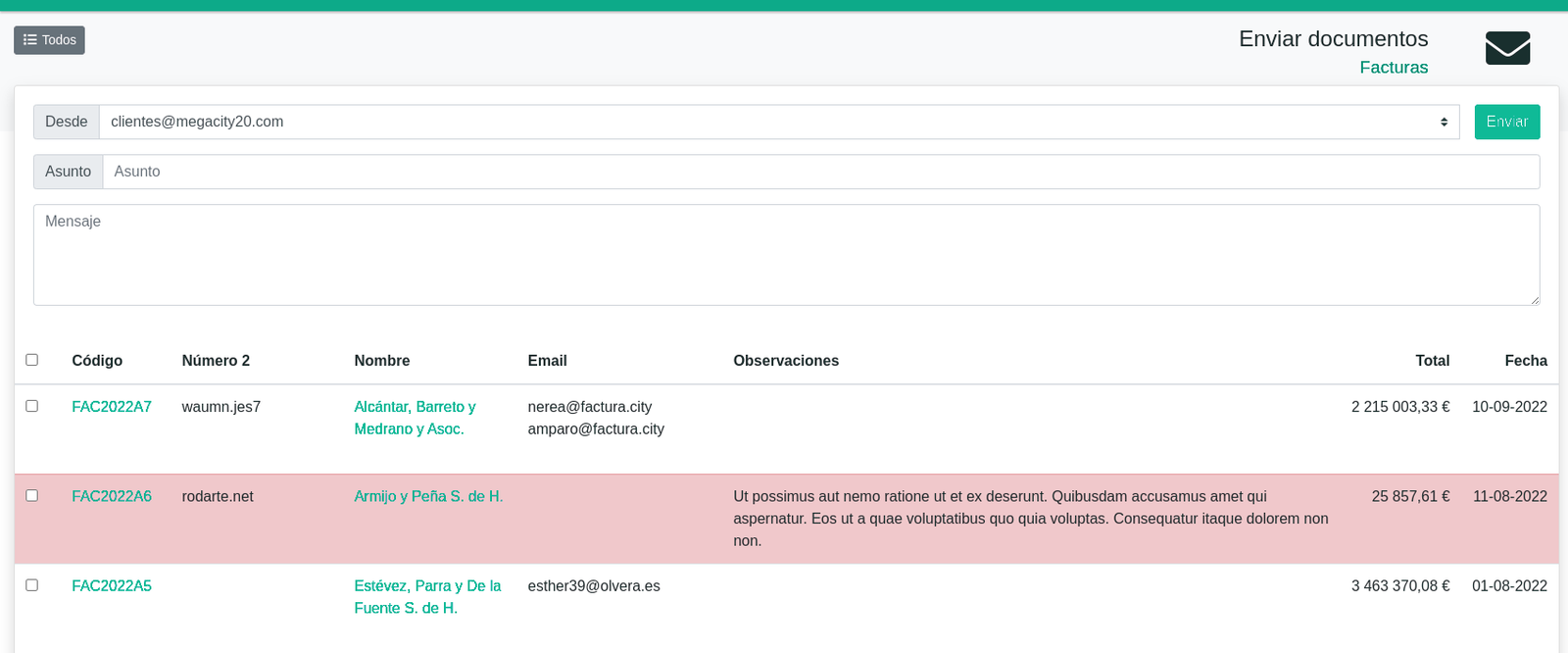Enviar documents per email de forma massiva