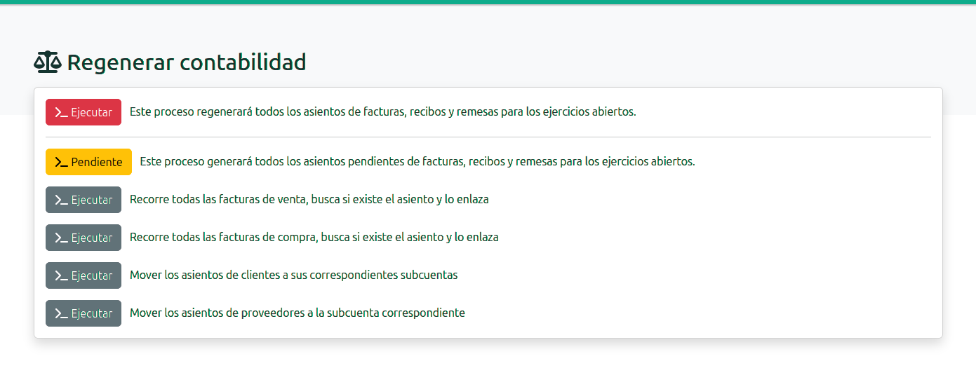 Regenerar la comptabilitat