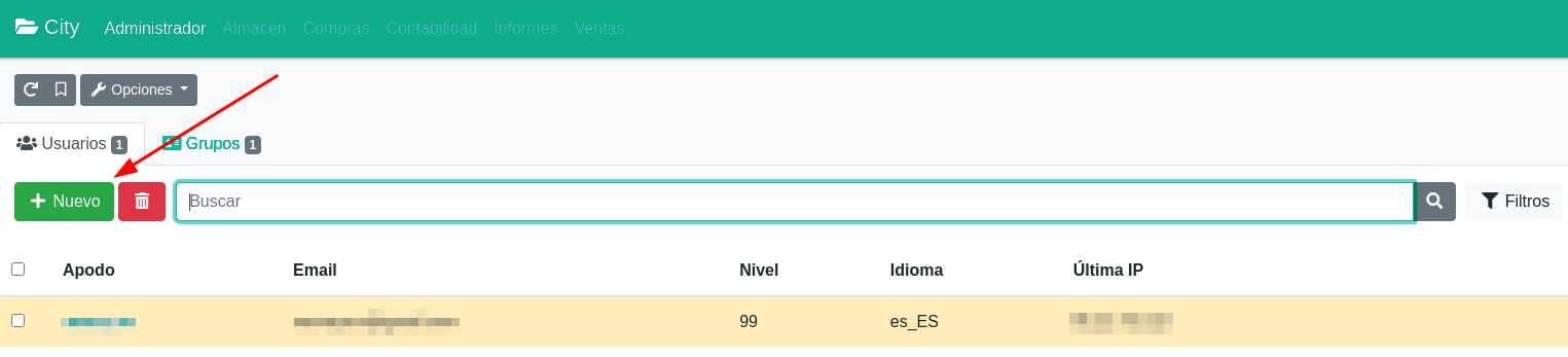 Gestionar usuaris: afegir, treure, desactivar...