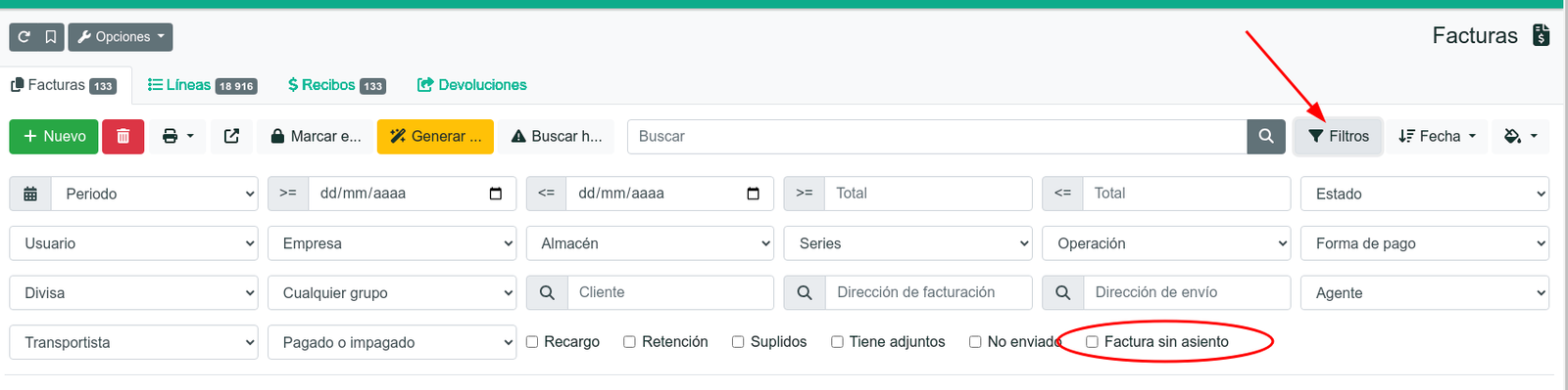 Autoliquidación trimestral