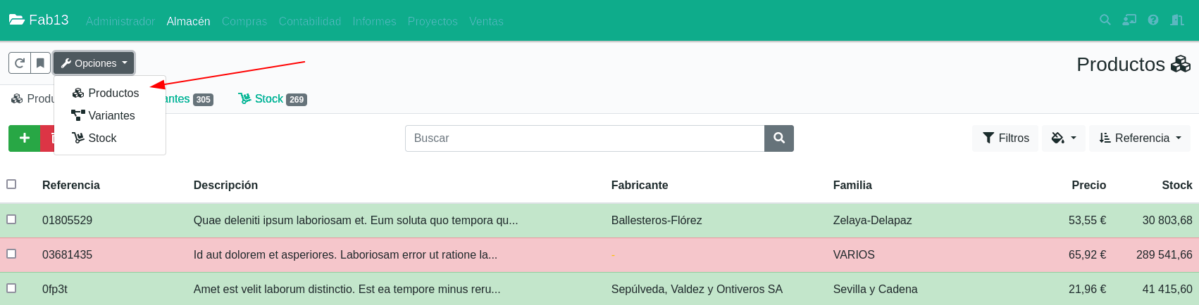 Personalización de listados y formularios