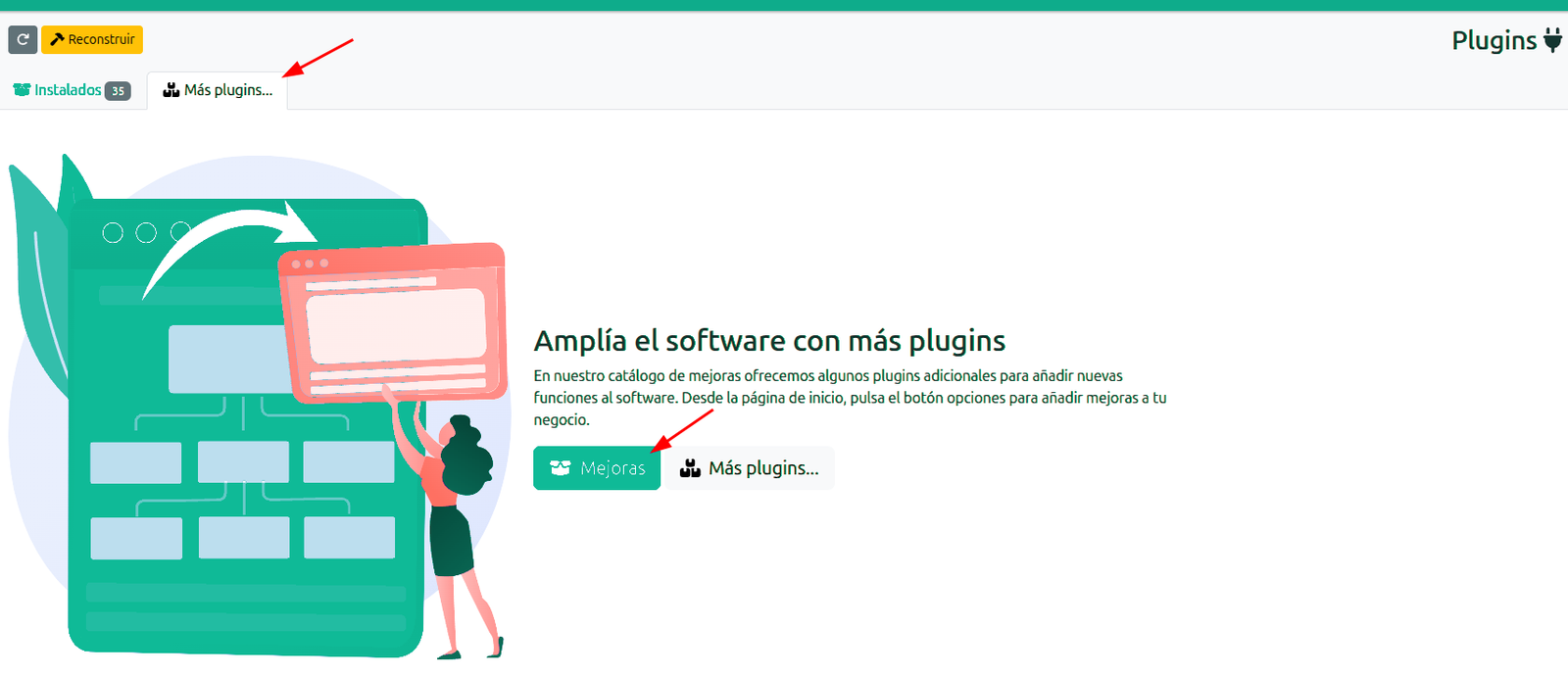 Módulos y mejoras disponibles