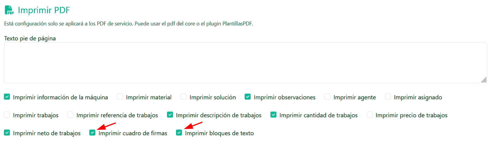 Configuración del módulo
