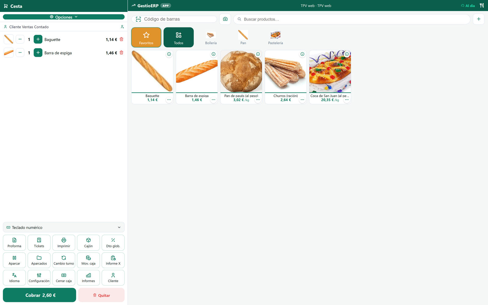 Panaderías y pastelerías · Tapik