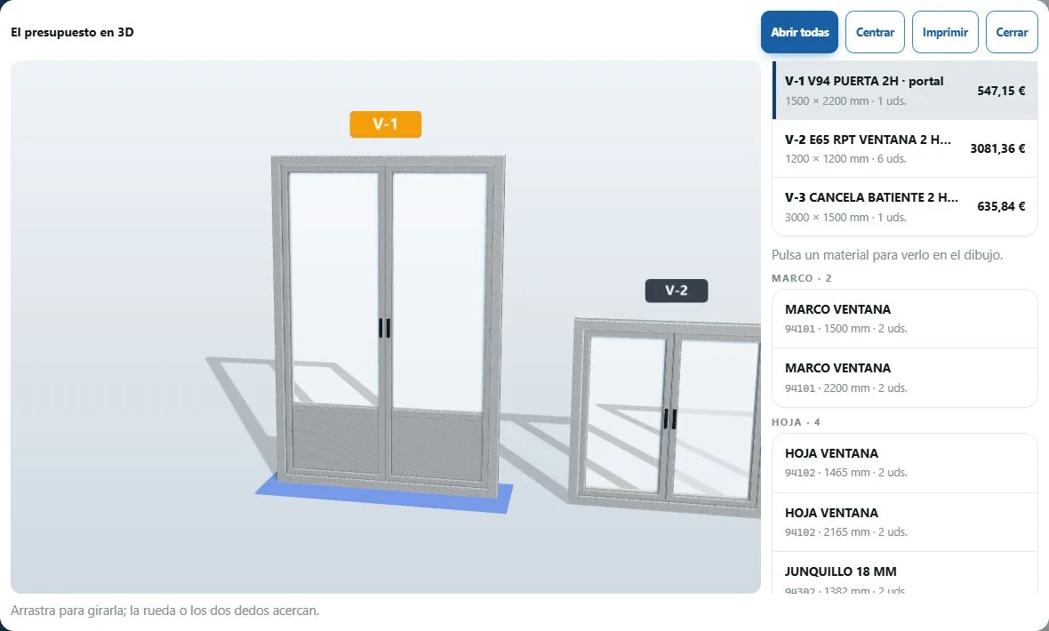 El pressupost sencer en 3D