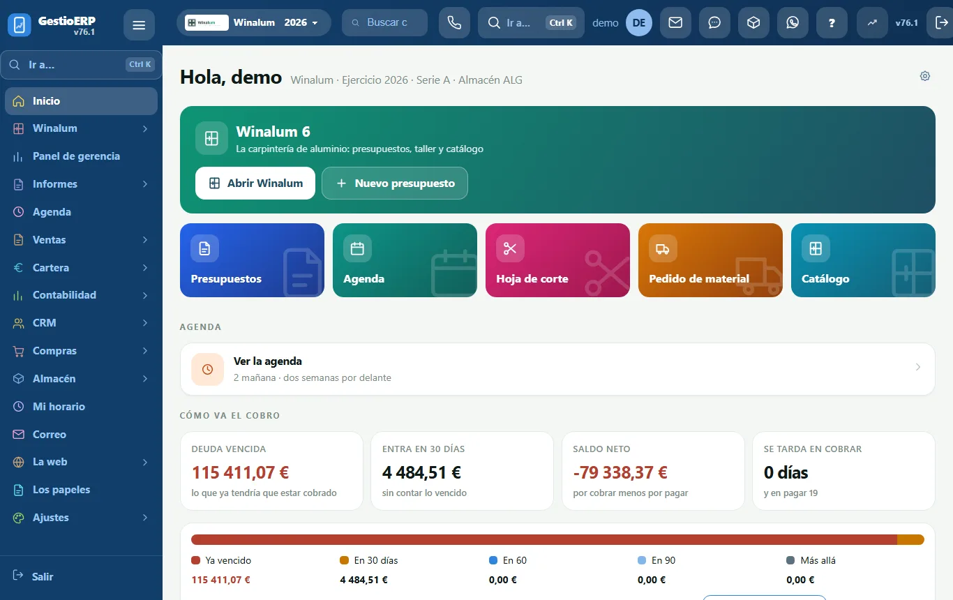 Winalum 6 a l'app de vendes